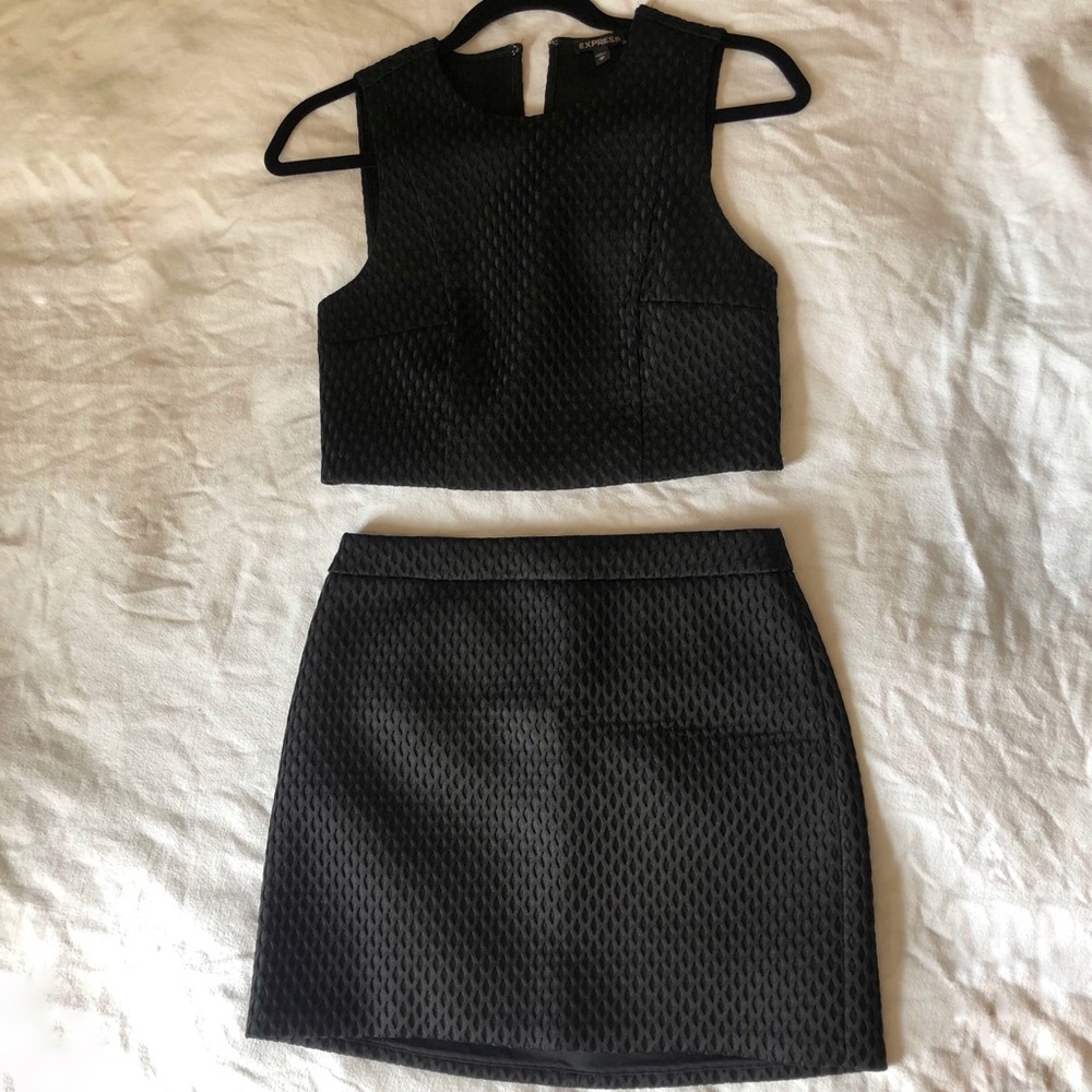 Textured 2 piece top/dress
